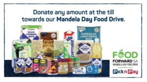 Read more about the article FoodForward SA Mandela Day Food Drive in Partnership with Pick n Pay